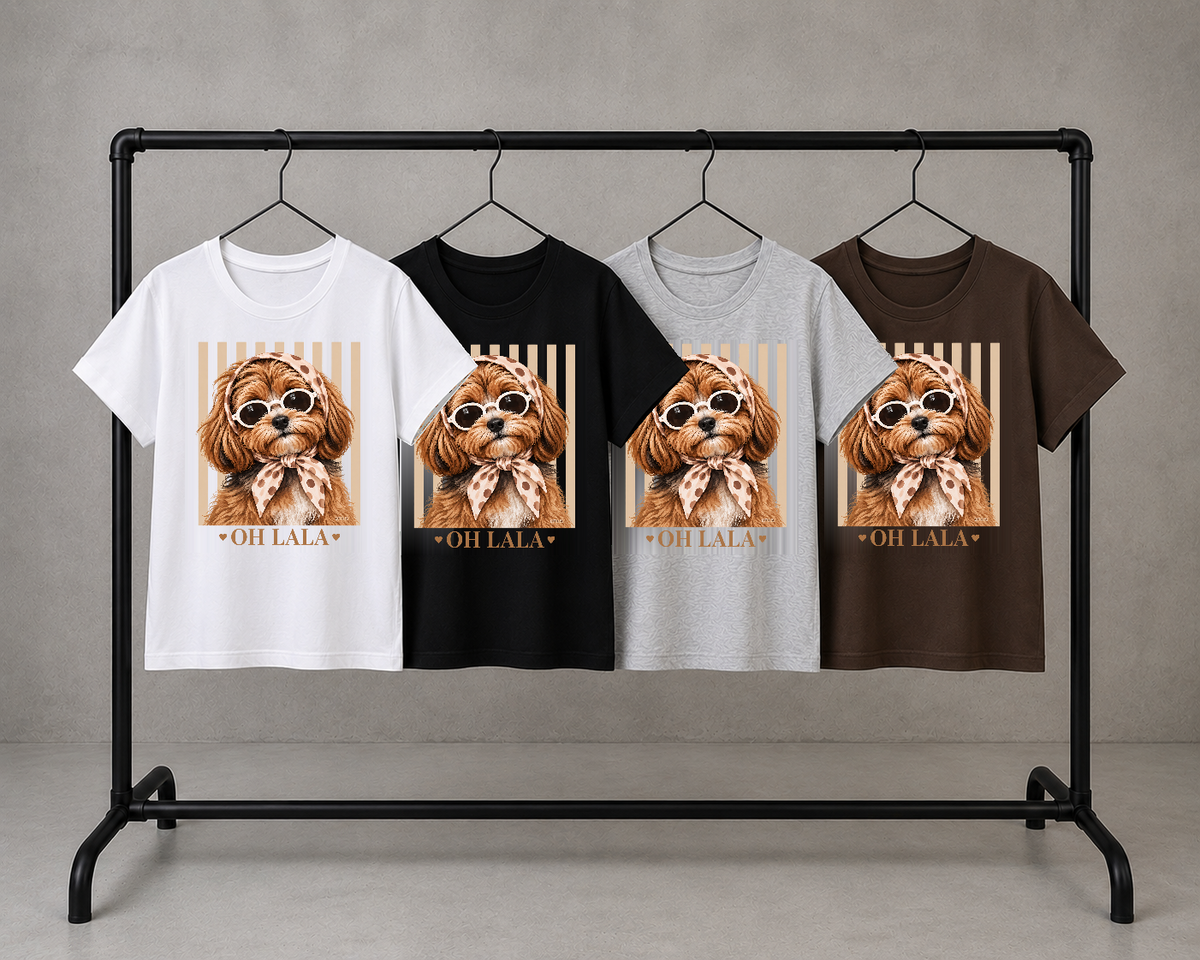 OH LALA DTF-0151 — Remera mediana 9244 en cuatro colores
