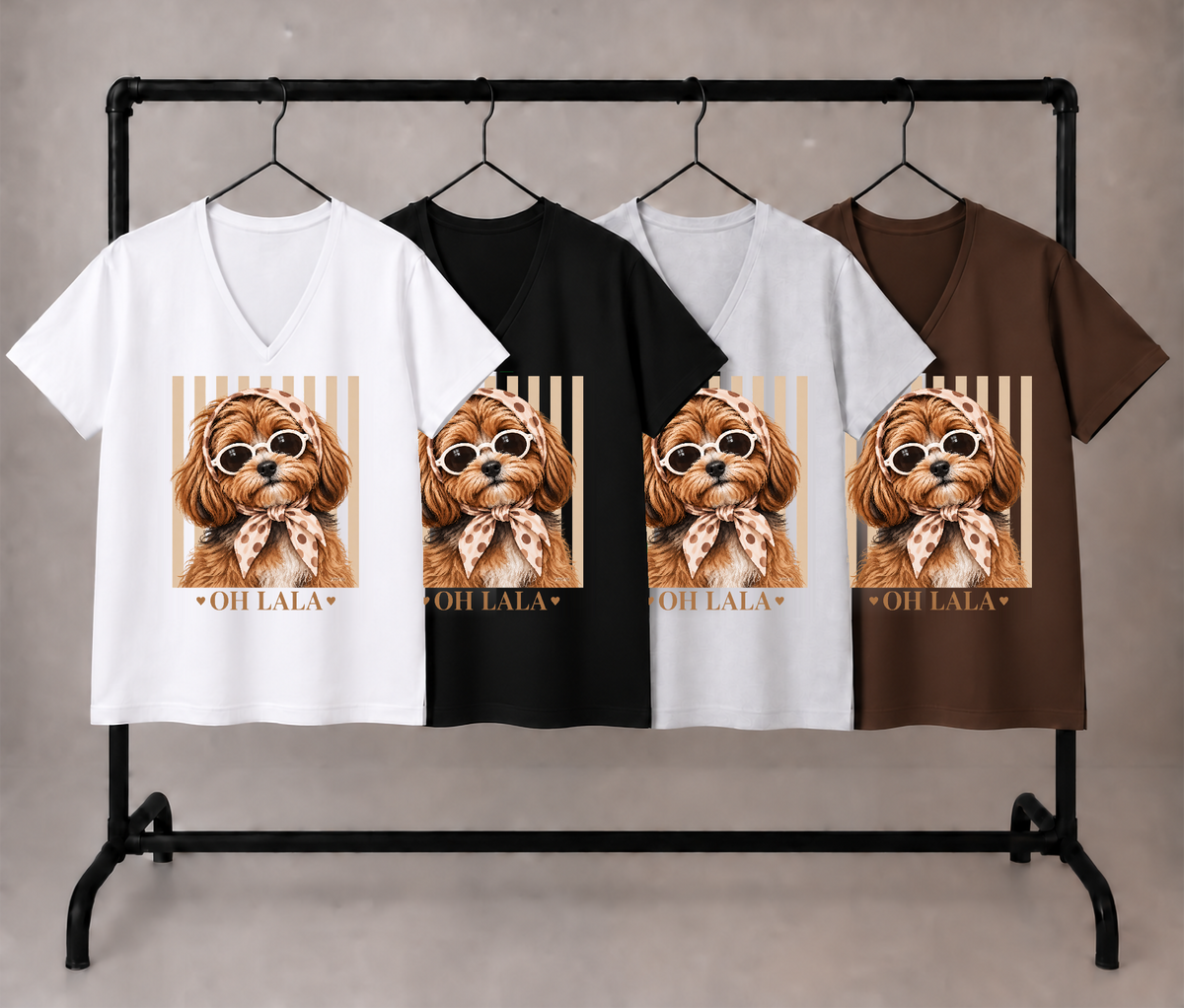 OH LALA DTF-0151 — Remera grande 9246 en cuatro colores