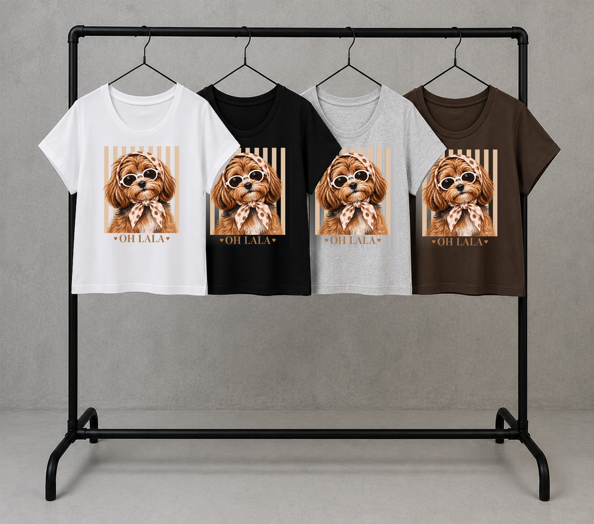 OH LALA DTF-0151 — Remera básica 9364 en cuatro colores