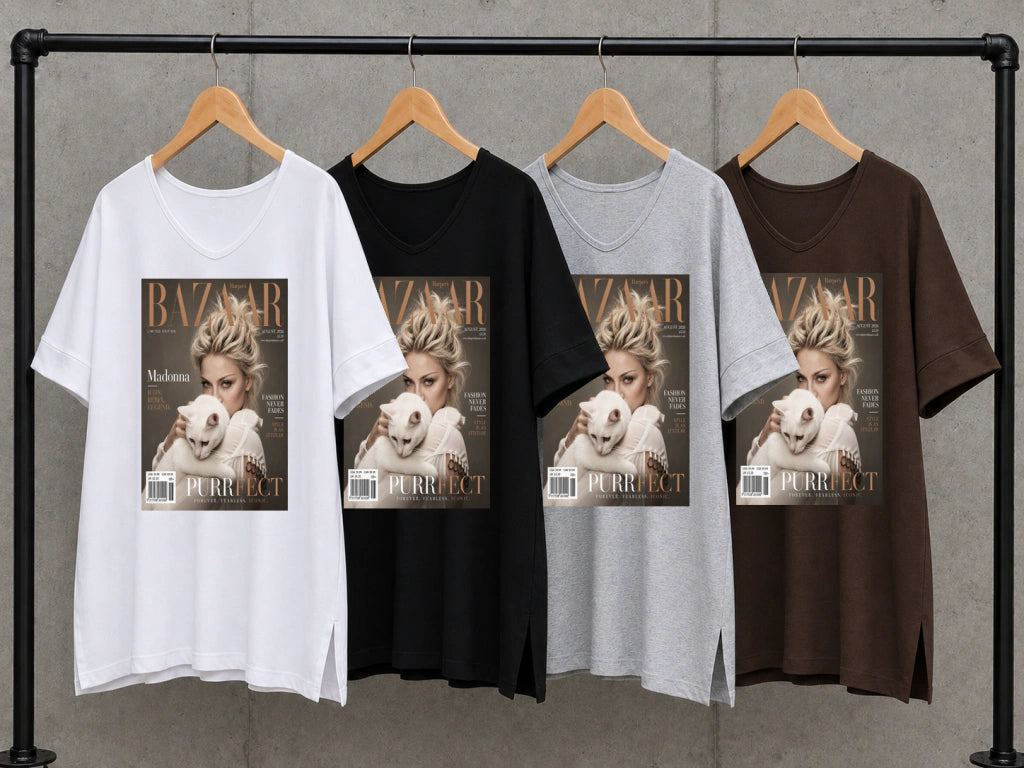 Bazaar madona white cat