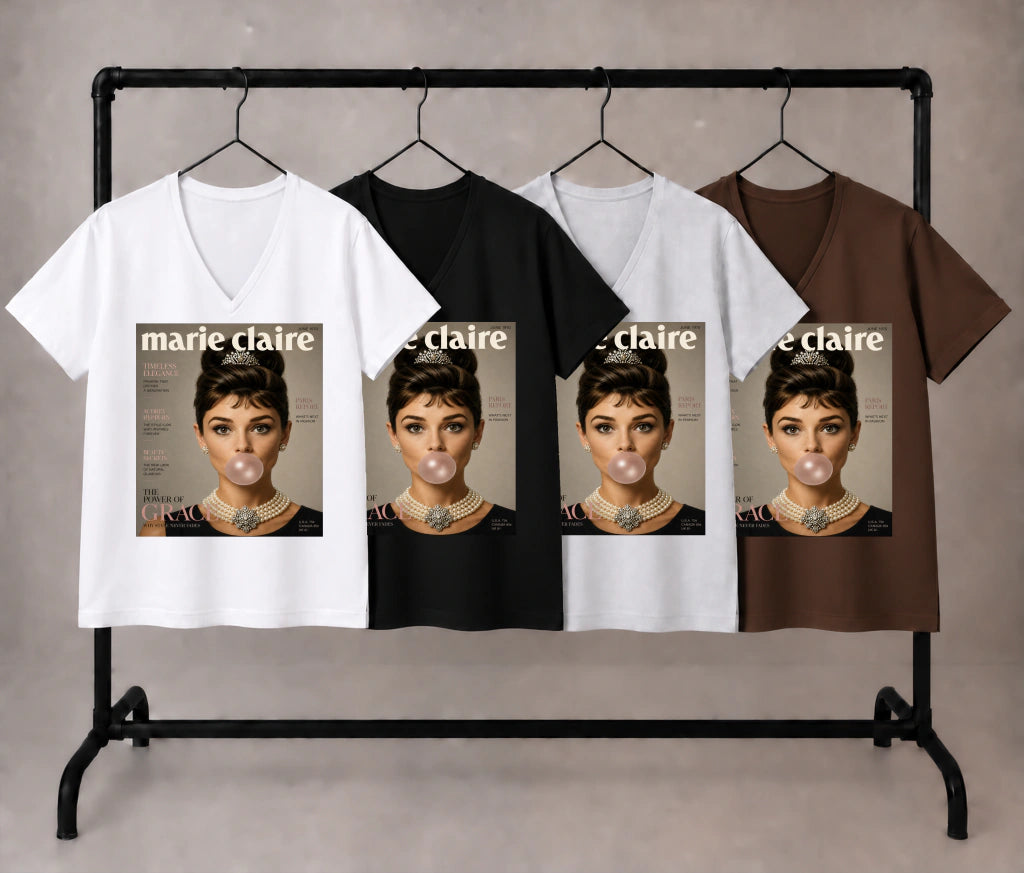 Vintage Marie Claire Glamour Cover Audrey