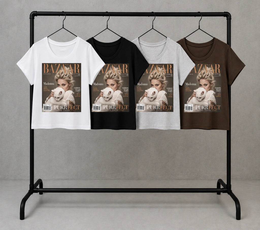 Bazaar madona white cat