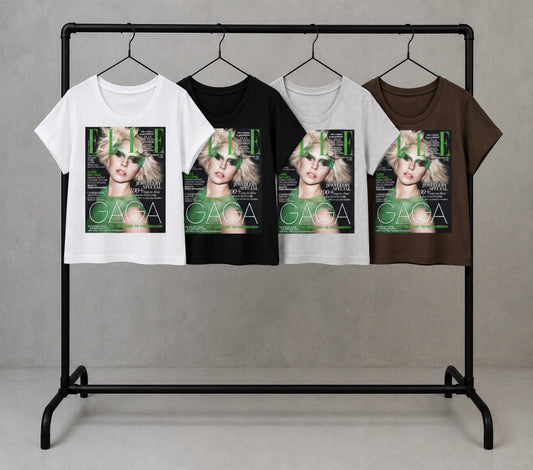elle lady gaga green