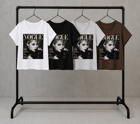 vogue madona grey black rose