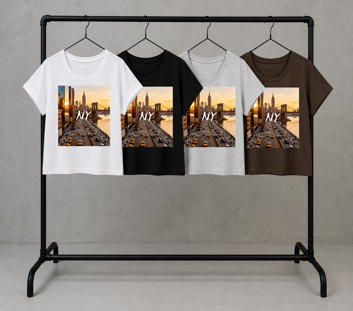 NEW YORK DTF-0150 — Remera básica 9364 en cuatro colores