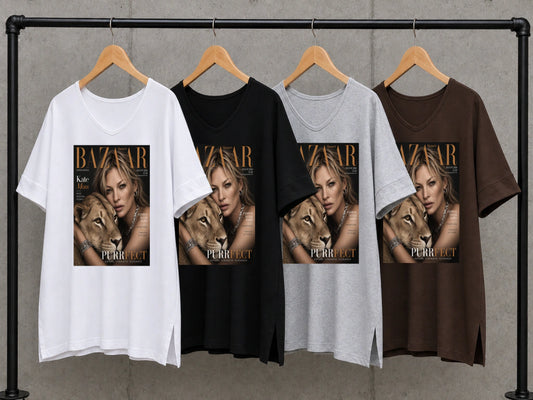 Bazaar Kate moss Lion