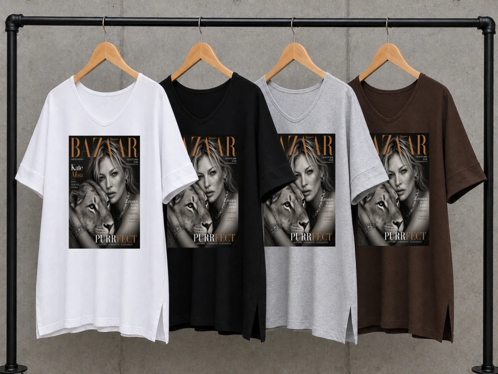 bazaar kate moss lion grey
