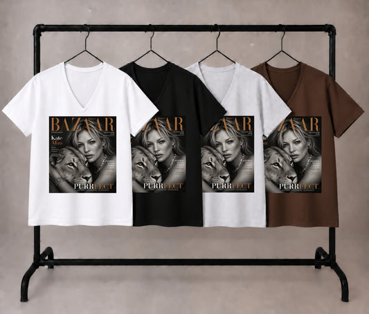 bazaar kate moss lion grey