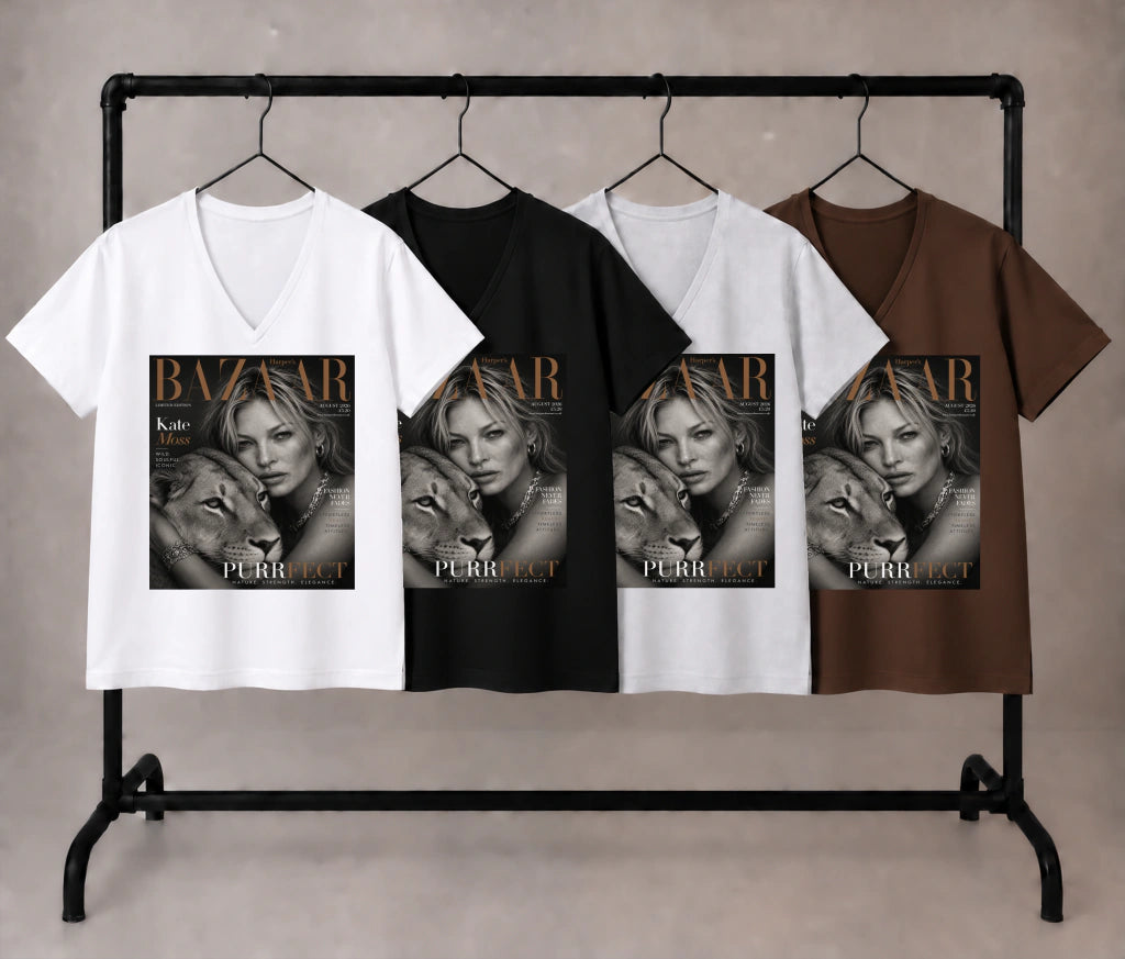 bazaar kate moss lions