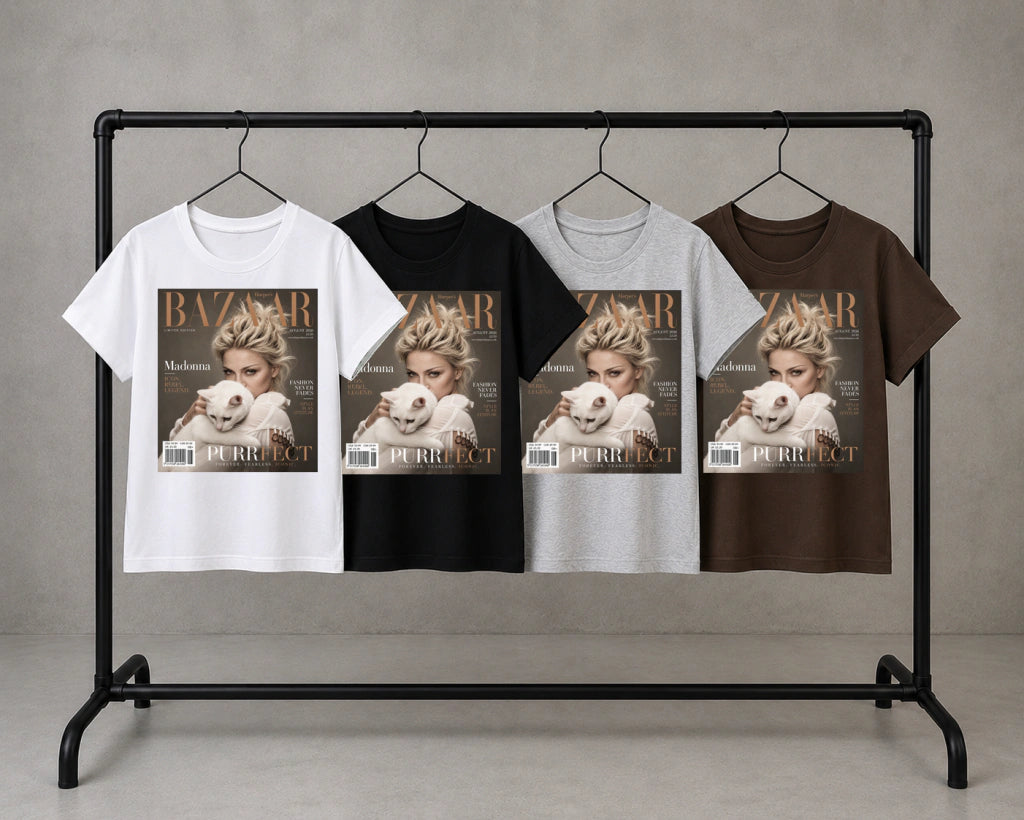 Bazaar madona white cat