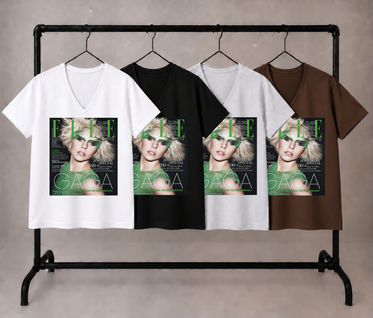 elle lady gaga green