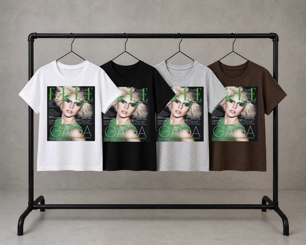 elle lady gaga green