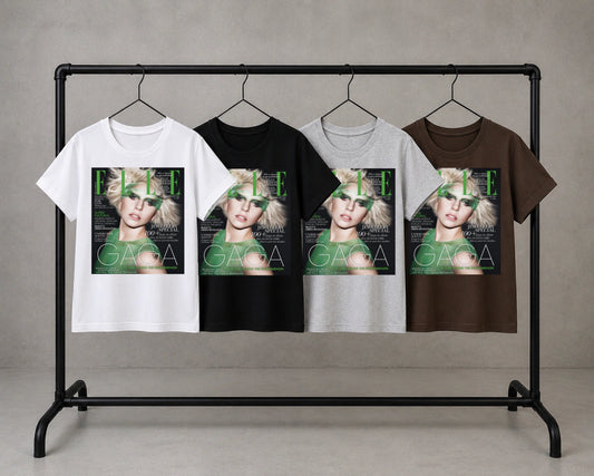 elle lady gaga green