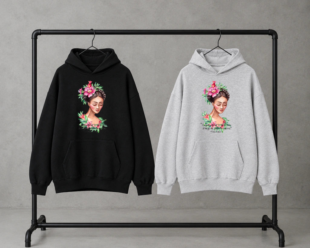 Buzo Frida con Flor Rosa