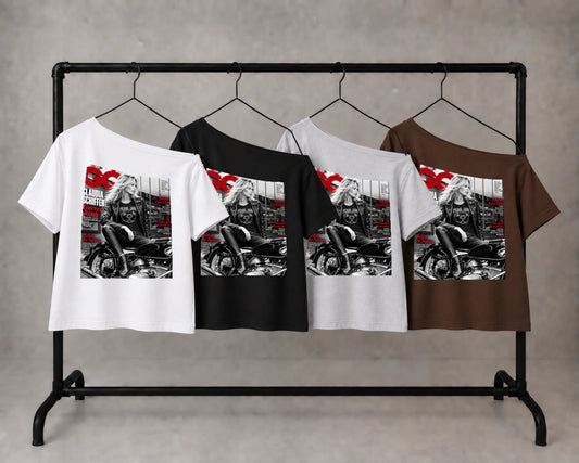 GQ claudia shiffer motorcycle