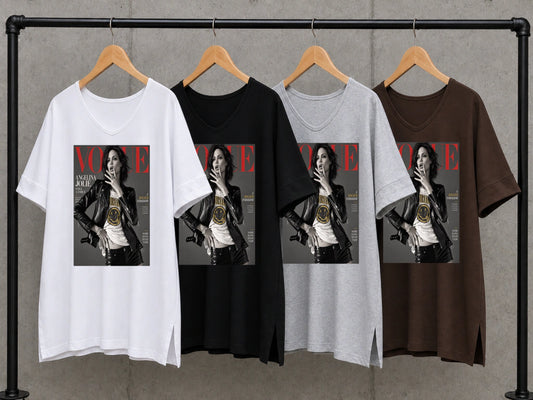 vogue anelina jolie nirvana tshirt