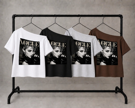 vogue madona grey black rose