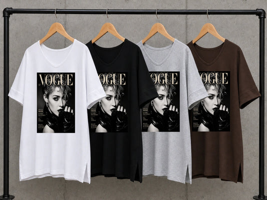 vogue madona grey black rose