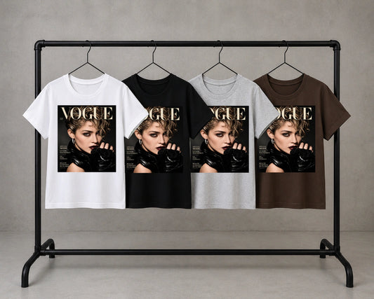 vogue madonna color black rose