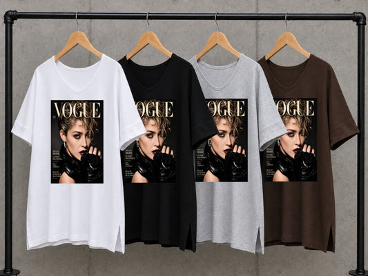 vogue madonna color black rose